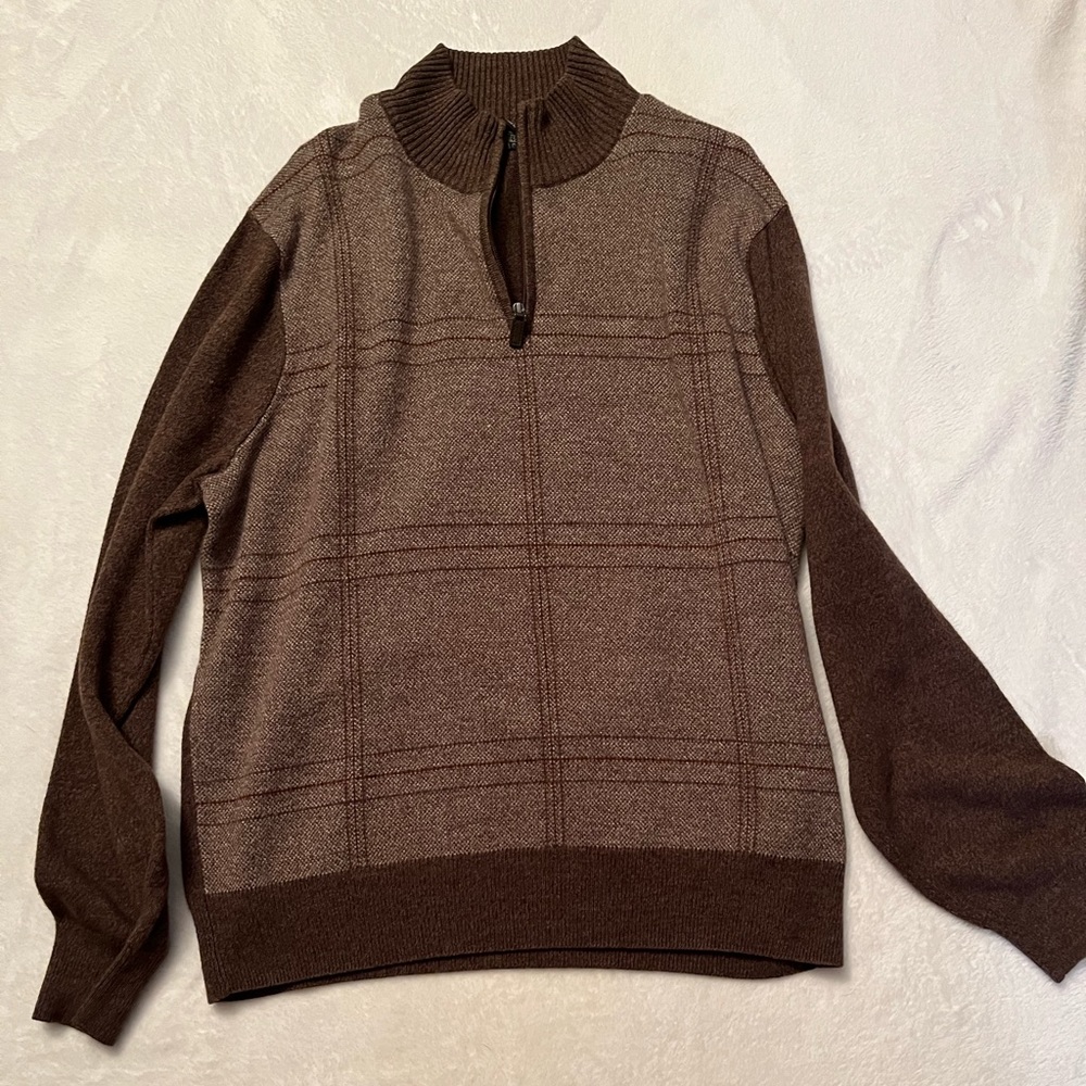 mens Dockers plaid sweater